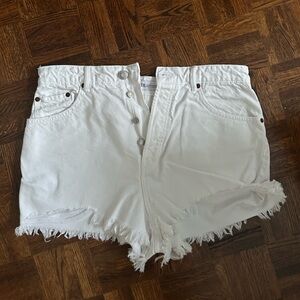 Zara White Denim shorts